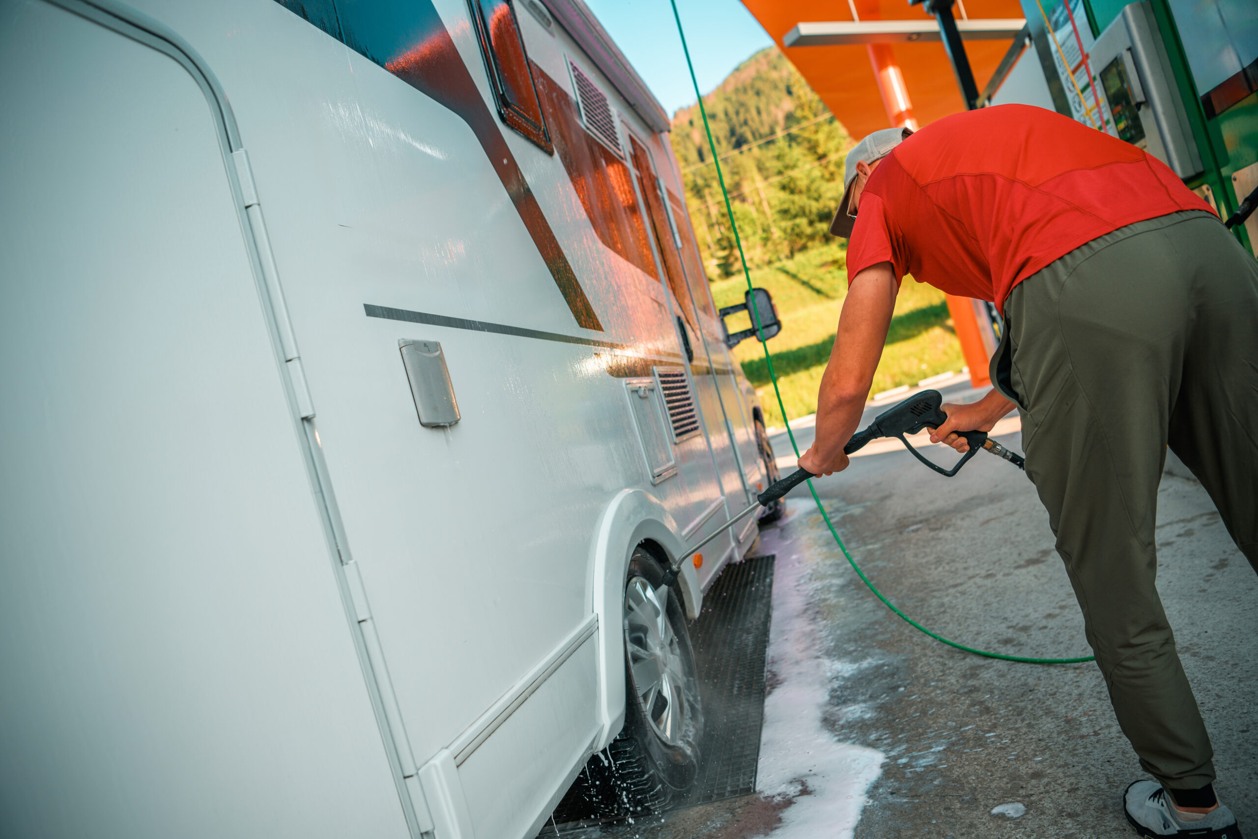 Camper Exterior Cleaning Boston